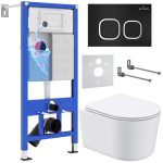 Комплект инсталляции с унитазом 6 в 1 Roxen StounFix Dual Fresh 917914 (состоит из: 710200, Santi 410280B, 530120-01)