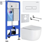 Комплект инсталляции с унитазом 6 в 1 Roxen StounFix Dual Fresh 964480 (состоит из: 710200, Caspia 410280W, 530160-01)