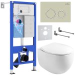 Комплект инсталляции с унитазом 6 в 1 Roxen StounFix Dual Fresh 966284 (состоит из: 710200, Santi 410260BG, 530170-01)