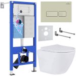 Комплект инсталляции с унитазом 6 в 1 Roxen StounFix Dual Fresh 966626 (состоит из: 710200, Caspia 410280BG, 530185-01)