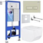 Комплект инсталляции с унитазом 6 в 1 Roxen StounFix Dual Fresh 966666 (состоит из: 710200, Caspia 410280BG, 530145-01)