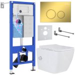 Комплект инсталляции с унитазом 6 в 1 Roxen StounFix Dual Fresh 968094 (состоит из: 710200, Santi 410260G, 530135-01X)