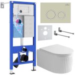 Комплект инсталляции с унитазом 6 в 1 Roxen StounFix Dual Fresh 968249 (состоит из: 710200, Santi 410260BG, 530200-01)