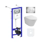 Комплект инсталляции и унитаза 6 в 1 Lavinia Boho Relfix Biore Compacto Rimless 77050174