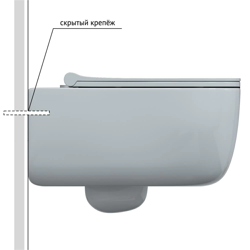 Комплект: инсталляция grohe 38772001 + унитаз Bocchi V-Tondo 1416-001-0129 — изображение 6