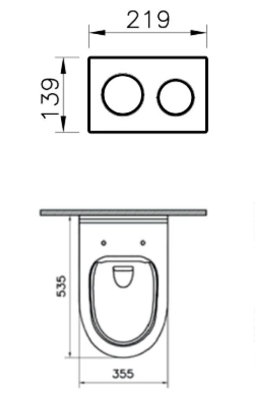 Комплект VitrA S40 Rim-EX 9005B003-7211 4 в 1 — изображение 2