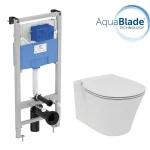 Промо комплект:  инсталляция с унитазом Ideal Standard Air Connect Aquablade E212101