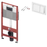 Система инсталляции для унитазов Tece TECEbase kit 9 400 400 3 в 1 с кнопкой смыва