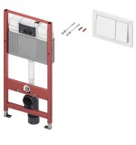 Система инсталляции для унитазов Tece TECEbase kit 9 400 400 3 в 1 с кнопкой смыва