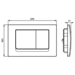 Промо комплект: инсталляция с унитазом Ideal Standard Tesi Aquablade + кнопка Solea M1 хром — изображение 4