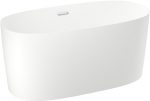 Акриловая ванна Wellsee Calin 140x70, отдельностоящая, белый глянцевый, хром