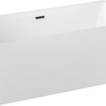 Акриловая ванна Wellsee Pure BY Wellsee 166x77, отдельностоящая, белый матовый, черный