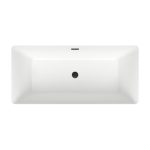 Акриловая ванна Wellsee Pure BY Wellsee 166x77, отдельностоящая, белый глянц., черный матов./черный — изображение 3