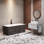 Акриловая ванна Wellsee Pure BY Wellsee 166x77, отдельностоящая, белый глянцевый, черный матов. мрамор/белый — изображение 5