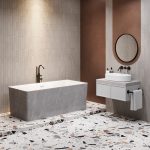 Акриловая ванна Wellsee Pure BY Wellsee 166x77, отдельностоящая, белый глянцевый, серый матов. мрамор/белый — изображение 2