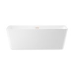 Акриловая ванна Wellsee DeSire 175.5x76, отдельностоящая, белый глянцевый/золото — изображение 3