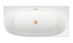 Акриловая ванна Wellsee Belle Spa 2.0 170x75, правая с клапаном золото — изображение 3