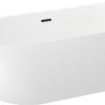 Акриловая ванна Wellsee Belle Spa 3.0 170x80 с клапаном матовый черный