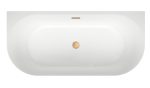 Акриловая ванна Wellsee Belle Spa 3.0 170x80 с клапаном золото — изображение 4