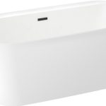 Акриловая ванна Wellsee Brillant iCon 160x80, отдельностоящая, белый глянцевый/черный