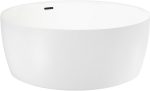 Акриловая ванна Wellsee Pour Plus 150x150, отдельностоящая, белый глянцевый/черный