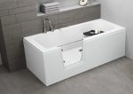 Акриловая ванна Polimat Vovo 150x75 с дверью — изображение 4