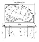 Акриловая ванна Aquanet Capri 170x110, правая — изображение 6