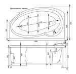 Акриловая ванна Aquanet Jersey 170x90, левая — изображение 6