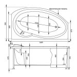 Акриловая ванна Aquanet Jersey 170x90, правая — изображение 6