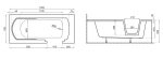 Акриловая ванна Polimat Avo 160x75 с дверью — изображение 6
