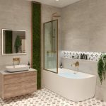 Акриловая ванна Wellsee Belle Spa 150x75, левая, с клапаном золото — изображение 6