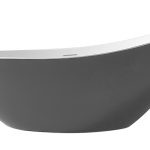 Акриловая ванна Abber AB9233G 184x79 отдельностоящая, серый