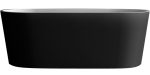Акриловая ванна Abber AB9209MB 170x80 отдельностоящая, черный матовый