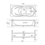Акриловая ванна Triton Цезарь 180x80, Н0000099993 — изображение 12