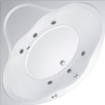 Гидромассажная ванна Triton Грация 140x140, угловая