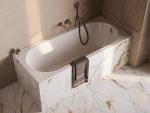 Ванна из искусственного камня Belux Борнео 160x70, solid surface, белый матовый 18 — изображение 3