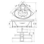 Гидромассажная ванна Triton Сабина Стандарт 160x160, угловая — изображение 7