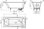 Ванна из искусственного камня Belux Виктория ВВИ-180x80, белый — изображение 6