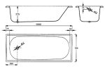 Стальная ванна BLB Sanitana Europa SG 160x70 с ножками, B60E+APMSTDBL — изображение 4