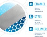 Стальная ванна ВИЗ Reimar 160x70 — изображение 5