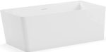 Ванна из искусственного камня Belux Турин ТУ-1600 R 160x70 правая, solid surface, белый матовый 18