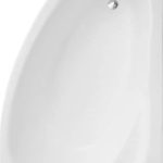 Акриловая ванна Polimat Marea 150x100 R, угловая правая, с ножками, белый