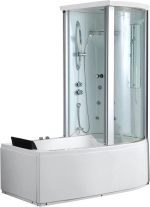 Гидромассажная ванна Gemy G 8040 B 170x85, правая с кабиной