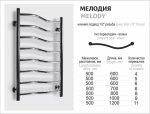 Полотенцесушитель Ростела Мелодия 50 нижнее подключение 1 дюйм — изображение 6