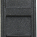 Розетка DEC RJ45 UTP кат.6a, 1мод., черн. матовая (22.5х45мм)