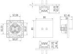 Переключатель на 2 тумблера, цилиндр, 10AX 250V, черный, серия N96 — изображение 3