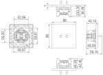 Переключатель на 2 тумблера, каплевидный, 10AX 250V, черный, серия N96 — изображение 2